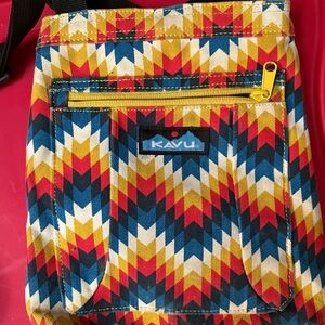 Kavu Multicolor Chevron Crossbody Bag
